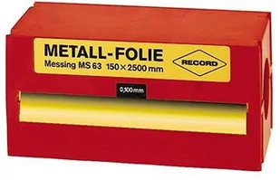 Folia metalowa, ze stali niestopowej 150x2500x0,100mm RECORD - Narzędzia sieciowe - miniaturka - grafika 1