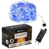 Oświetlenie świąteczne - Lampki choinkowe 480 led druciki na prąd niebieski CL0510 - miniaturka - grafika 1