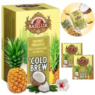 Herbata - BASILUR Cold Brew - Owocowa herbata bezkofeinowa z aromatem kokosa i ananasa, herbata na zimno w saszetkach 20 x 2 g x1 - miniaturka - grafika 1