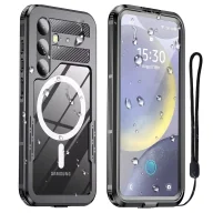 Etui i futerały do telefonów - Etui Wodoodporne Alogy HydroArmor™ IP68 Case z przezroczystym tyłem Pancerna obudowa 360 do MagSafe do Samsung Galaxy S24 - miniaturka - grafika 1