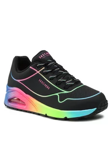 SKECHERS Sneakersy Pop Of Sunshine 155148/BKMT Czarny - Sneakersy damskie - miniaturka - grafika 1