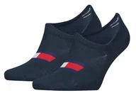 Skarpetki męskie - Tommy Hilfiger Skarpety Męskie Stopki 35-38 Granat - miniaturka - grafika 1