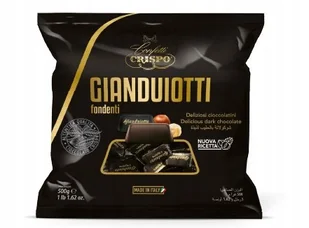 Czekoladki Gianuiotti gorzka czekoladka 500g - Crispo duża paczka nugatowe - Bombonierki i czekoladki - miniaturka - grafika 1