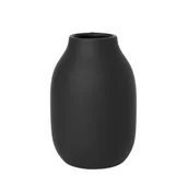 Wazony i flakony - Blomus PEAT COLORA Wazon do Kwiatów 15 cm Peat Czarny 65902 - miniaturka - grafika 1