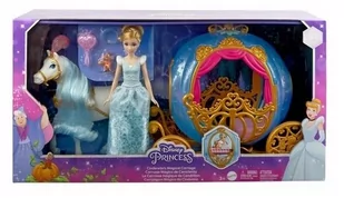 DISNEY PRINCESS LALKA KOPCIUSZEK + KARETA 60cm + Akcesoria - Lalki dla dziewczynek - miniaturka - grafika 1