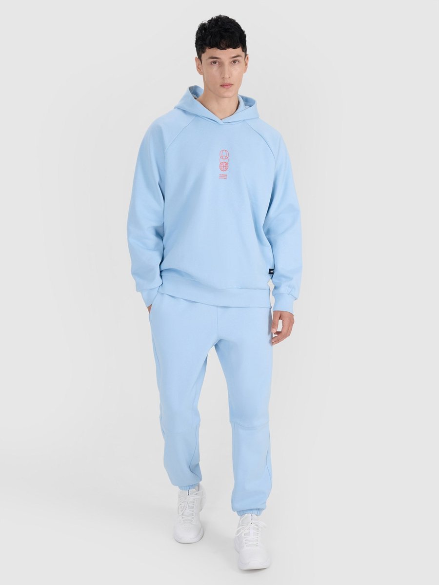 Spodnie dresowe joggery męskie 4F 4FRSS25TTROM1375-34S Niebieski Roz. XL