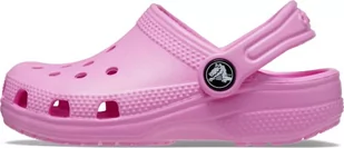 Crocs Unisex Classic Clog T drewniane buty dziecięce, Taffy Pink, 24/25 EU - Buty dla dziewczynek - miniaturka - grafika 1