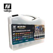 Akcesoria i części modelarskie - Zestaw farb Wizkids Premium walizka Intermediate 40 kolorów + pędzel Vallejo 80261 - miniaturka - grafika 1