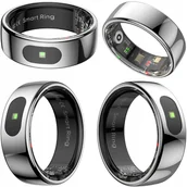 Smartringi - Smart Ring Imiki Inteligentny Pierścień Rozmiar 9 Srebrny Android iOS - miniaturka - grafika 1