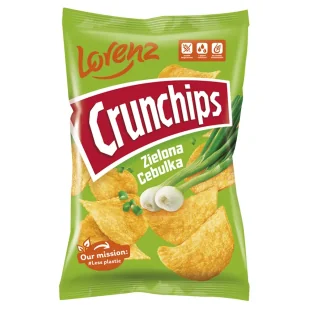 CRUNCHIPS Zielona Cebulka 140g 73692 - Chipsy - miniaturka - grafika 1