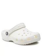 Buty dla dziewczynek - Crocs Klapki Classic Clog K 206991 Biały - miniaturka - grafika 1