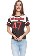 Koszulki i topy damskie - Wrangler, T-shirt damski, Sports Tee Faded Black W7391Gfv6, rozmiar S - miniaturka - grafika 1