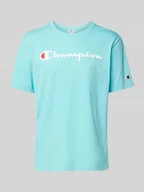 Koszulki męskie - T-shirt z nadrukiem z logo - miniaturka - grafika 1
