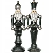 Figurki dekoracyjne - FIGURKA ŚWIĄTECZNA DZIADEK DO ORZECHÓW DUŻA 65cm Boże Narodzenie 2 szt. - miniaturka - grafika 1