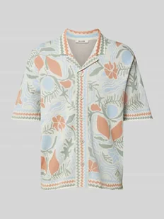 Koszula casualowa o kroju relaxed fit z kołnierzykiem typu resort model ‘DUKE’ - Koszule męskie - miniaturka - grafika 1