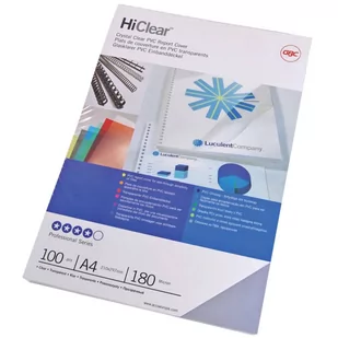 GBC CE012480 Okładki do bindowania HiClear CE012480 - Okładki do laminatorów i bindownic - miniaturka - grafika 1