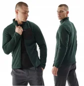 Bluzy męskie - Męski polar bluza 4F FLEM201 40S zielony XXL - miniaturka - grafika 1