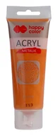 Farby i media malarskie - Happy Color, Farba akrylowa METALIK, miodowe złoto, 75 ml - miniaturka - grafika 1
