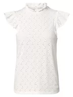 Koszulki i topy damskie - Vila - T-shirt damski  VIDia, biały - miniaturka - grafika 1