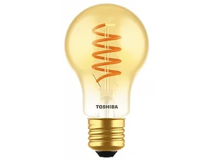 Żarówka LED TOSHIBA Filament Spiral Amber A60 4,5W 2200K E27 - Żarówki LED - miniaturka - grafika 1
