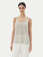 Koszulki i topy damskie - ONLY Top Frida 15194667 Beżowy Regular Fit - miniaturka - grafika 1