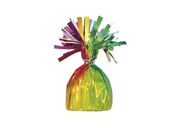 Balony i akcesoria - Obciążnik foliowy do balonów napełnionych helem - tęczowy - 176 g. - miniaturka - grafika 1