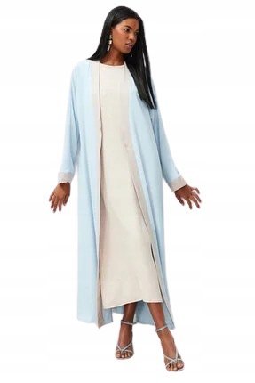 TRENDYOL DŁUGA NARZUTA W KOLORZE JASNONIEBIESKIM 36 5AA