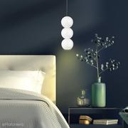 Lampy sufitowe - Nowoczesna lampa wisząca biała/czarna (Piano 3), Bola Bola LED Loftlight - miniaturka - grafika 1