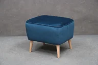 Pufy i podnóżki - Pufa Moli Tapicerowana Niebieska 57X47X45 Cm B 6316 - miniaturka - grafika 1