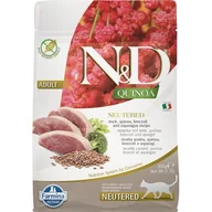 Sucha karma dla kotów - N&D CAT QUINOA DUCK,BROCOLLI&ASPARAGUS NEUTERED ADULT 300g - miniaturka - grafika 1