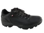 Buty trekkingowe męskie - Wojas 9377-91 Buty Trekking czarne skóra 44 - miniaturka - grafika 1