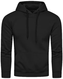 Bluza męska z kapturem czarna Recea - XXL - Bluzy męskie - miniaturka - grafika 1