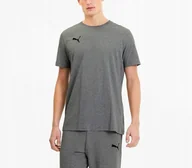 Koszulki męskie - Puma Koszulka Męska Bawełniana T-shirt Szara Teamgoal R.l - miniaturka - grafika 1