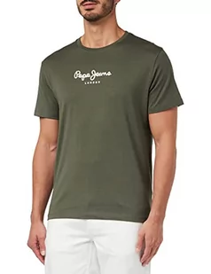 Pepe Jeans Koszulka męska Edward, Zielony (oliwkowy), XS - Koszulki męskie - miniaturka - grafika 1