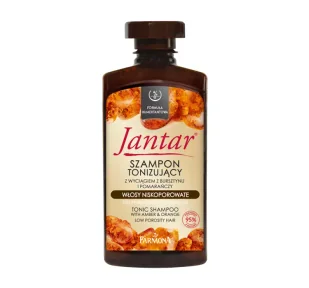 Farmona Jantar Szampon tonizujący z wyciągiem z bursztynu i pomarańczy - do włosów niskoporowatych 330ml - Szampony do włosów - miniaturka - grafika 1