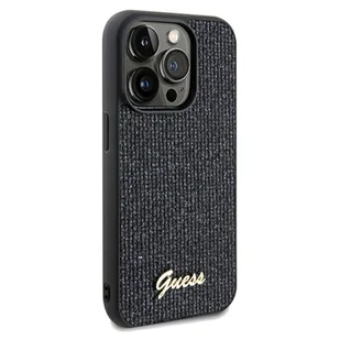 Guess GUHCP13LPMSDGSK iPhone 13 Pro / 13 6.1" czarny/black hardcase Disco Metal Script - Etui i futerały do telefonów - miniaturka - grafika 4