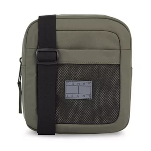 Saszetka Tommy Jeans Tjm Hybrid Reporter AM0AM11649 Pewter Green MRH - Torby męskie - miniaturka - grafika 1