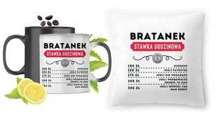Dla Bratanka Zestaw Kubek Magiczny + Poduszka z Nadrukiem ze Zdjęciem - Gadżety dla niej i dla niego - miniaturka - grafika 1