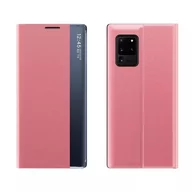 Etui i futerały do telefonów - Hurtel New Sleep Case pokrowiec etui z klapką z funkcją podstawki Samsung Galaxy A73 różowy - miniaturka - grafika 1