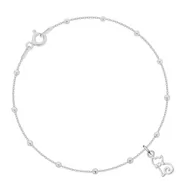 Bransoletki - Bransoletka srebrna z kotkiem - miniaturka - grafika 1