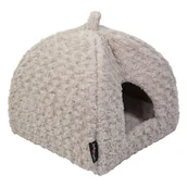 Legowiska dla kotów - Jack and Vanilla Domek igloo dla zwierząt Softy XS, 40x40x40 cm, beż - miniaturka - grafika 1