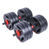 Hantle i ciężarki - Zestaw hantli PURE2IMPROVE P2I202350 (2 x 15 kg) - miniaturka - grafika 1