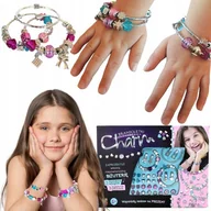 Prace ręczne dla dzieci - KREATYWNY ZESTAW do tworzenia BIŻUTERII BRANSOLETEK CHARM GLAMOUR - miniaturka - grafika 1