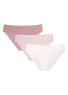 Majtki damskie - Majtki figi Sol-Sol 3-pak Esotiq różowy, kremowy S - miniaturka - grafika 1