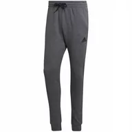 Dresy męskie - Spodnie męskie adidas Essentials Fleece Regular Tapered szare HL2243 2XL - miniaturka - grafika 1