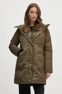 Tommy Hilfiger kurtka damska kolor zielony zimowa WW0WW43121 - Kurtki damskie - miniaturka - grafika 1