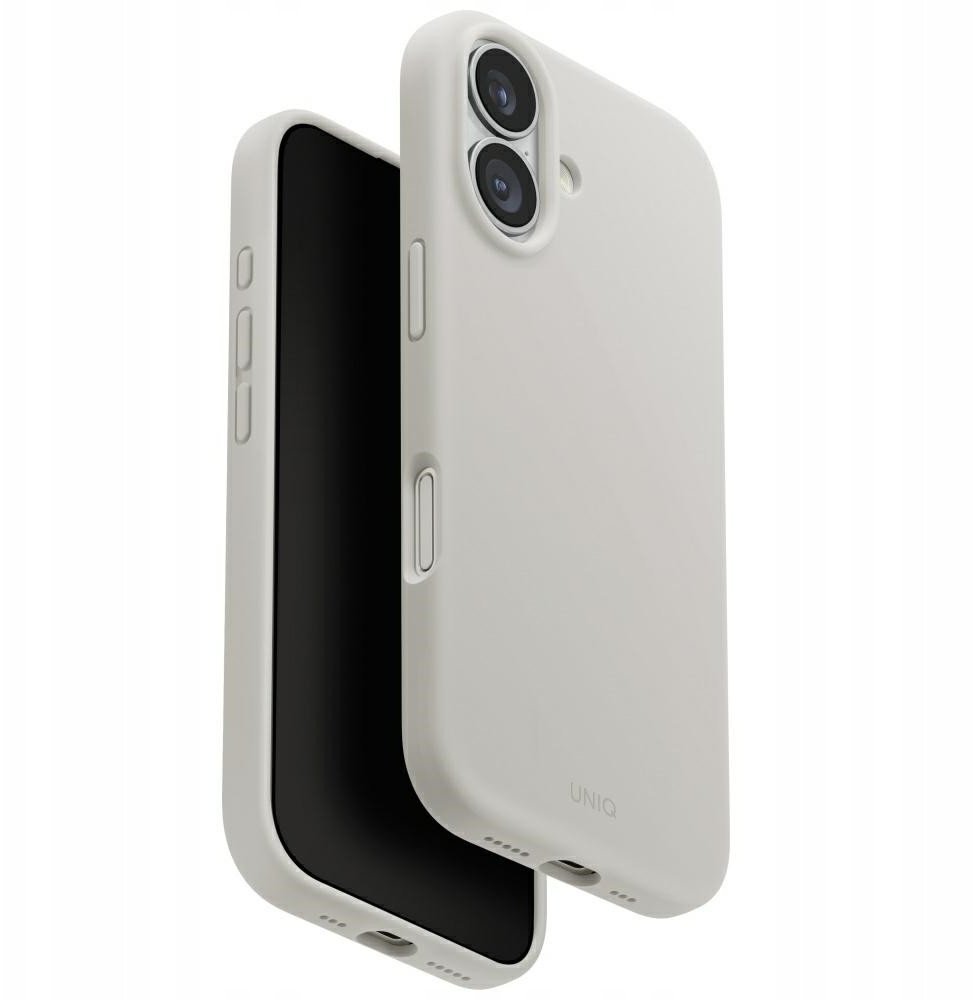 UNIQ Lino Case for iPhone 17 Magclick Charging Light Gray