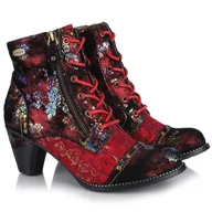 Botki damskie - Botki damskie Laura Vita ALCIZEEO 12 FRAMBOISE SL886-2J R.37 - miniaturka - grafika 1