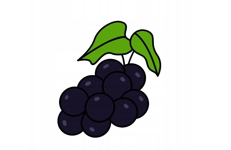 Naklejka Uv Wypukła Ozdobna DTF UV Aplikacja Owoc Fruit Winogrono