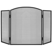 Akcesoria kominkowe - Parawan kominkowy PK013 118 x 76 cm czarny - miniaturka - grafika 1